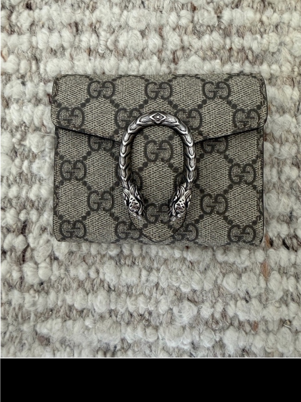Mini Dionysus Wallet on Chain - Beige/Brown